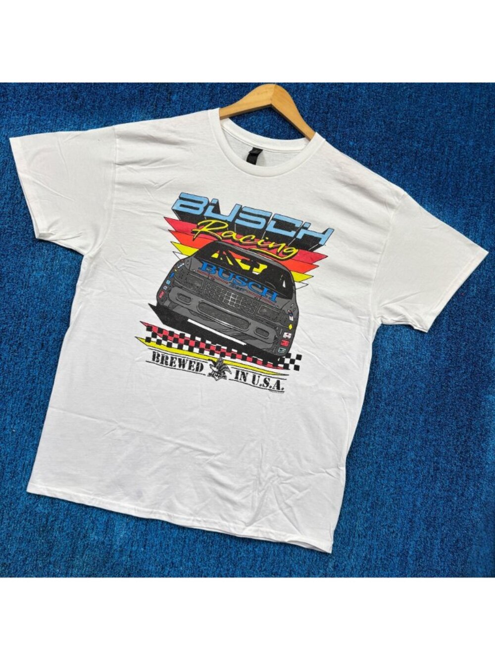 Busch “Racing” Graphic T-Shirt Size Extra Large - Picture 3 of 4